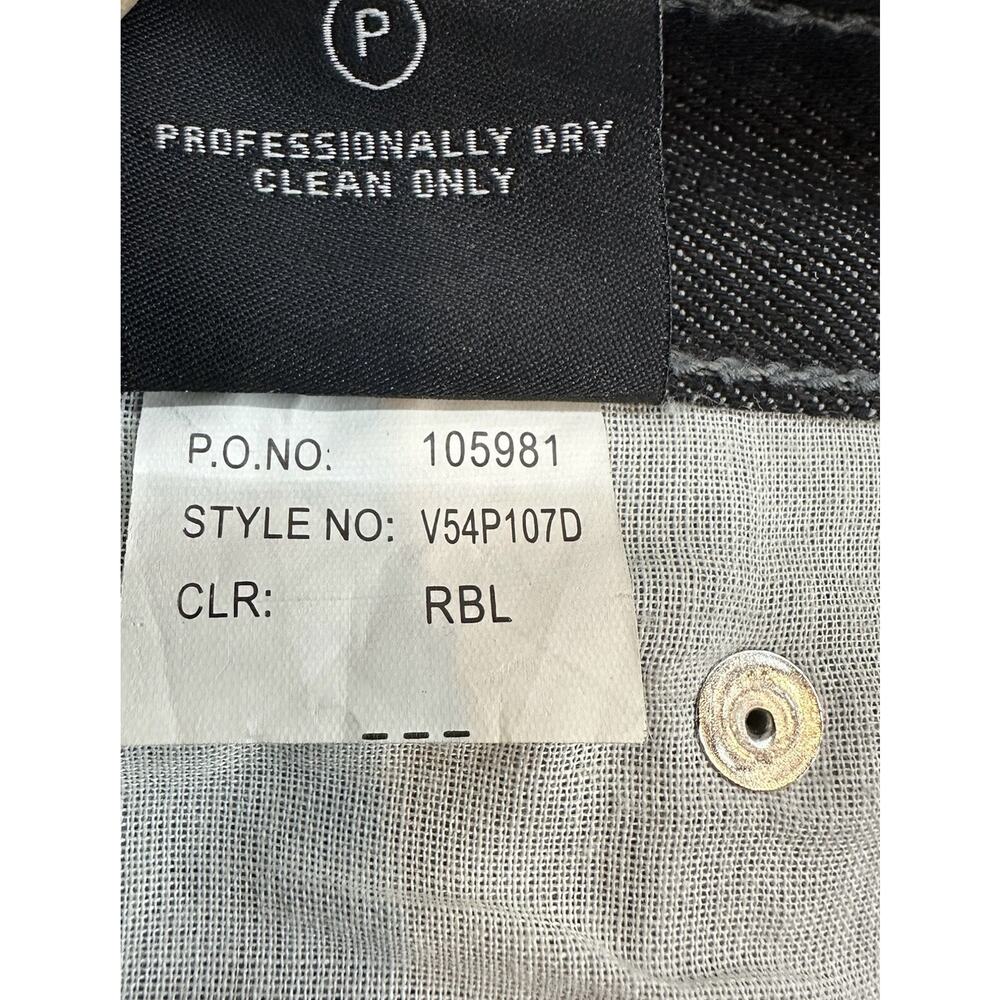 Men's Akademiks Jeans Size 40 Dark Wash Charcoal Embroidered Pockets Baggy - Picture 13 of 14
